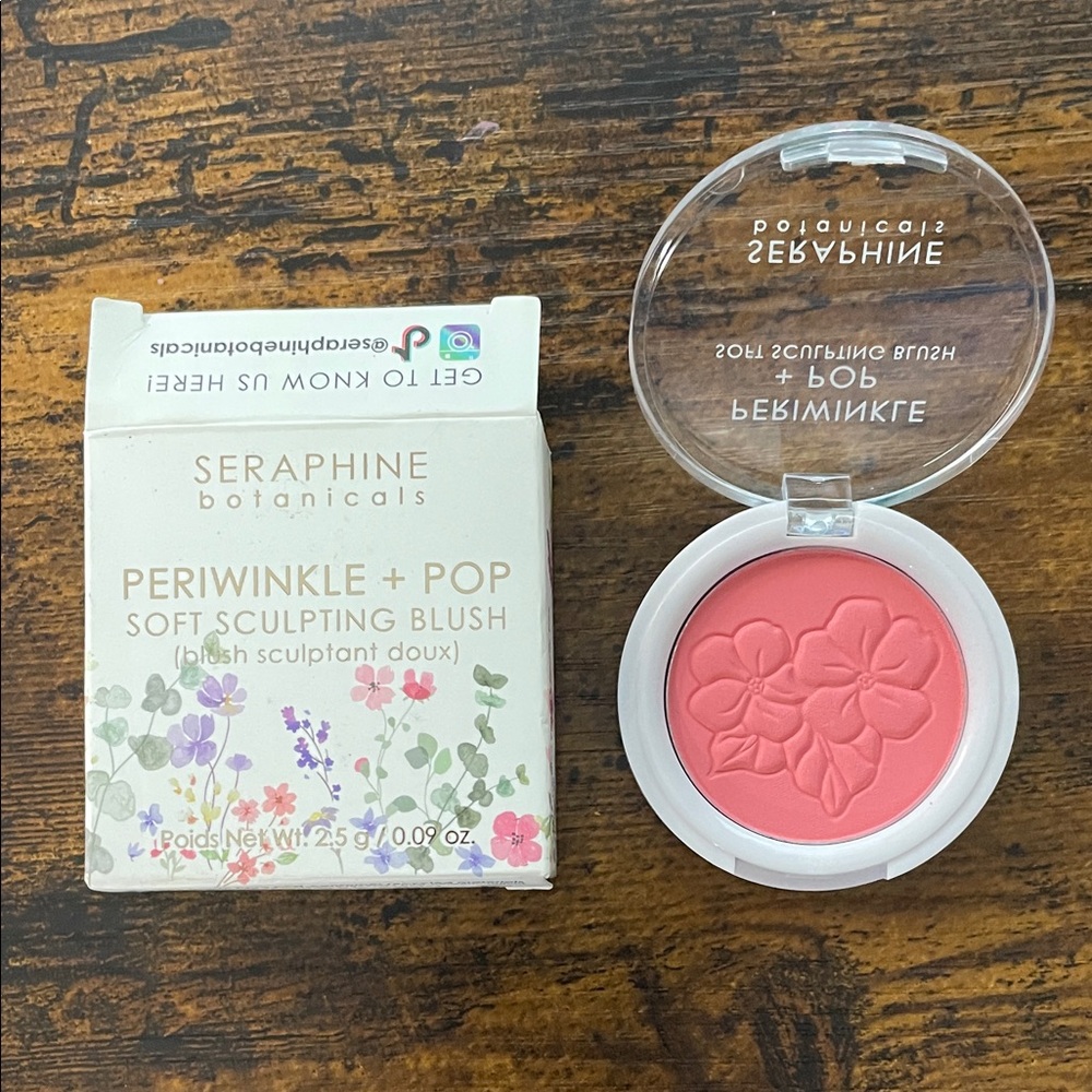 NIB Seraphine Botanicals “SEASHELL” Pink Soft Sculpting Blush